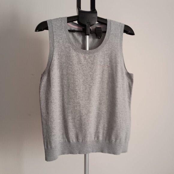 Talbots Women’s Gray Grandpa Style Knit Crew Neck Vest Size XL - Picture 14 of 14